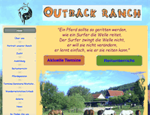 Tablet Screenshot of outbackranch.de